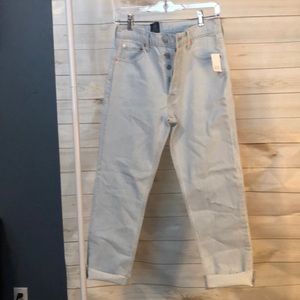 Gap cheeky straight high rise jeans - new with tag, light wash, button fly